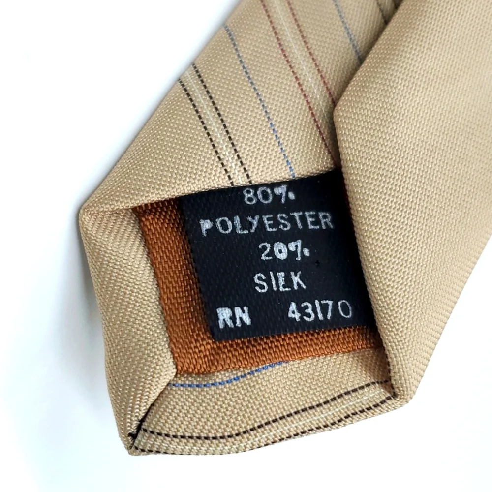 Vintage Geoffrey Beene Creme Tie EUC
